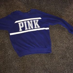 PINK royal blue sweatshirt